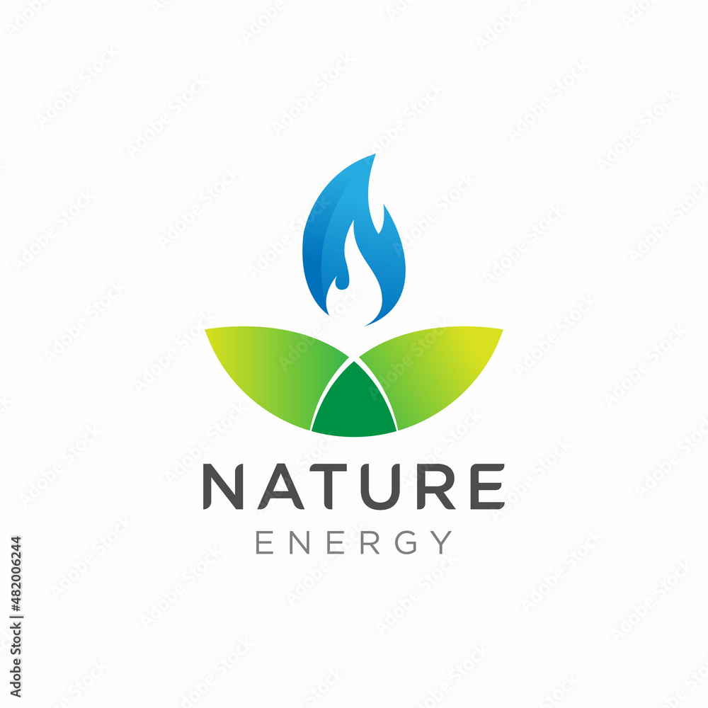Eye-Catching Modern Nature Energy Logo Design Template Vector Icon, Sign for Environment Renewable Industry Eye-Catching Modern Nature Energy Logo Design Template Vector Icon, Sign for Environment Renewable Industry