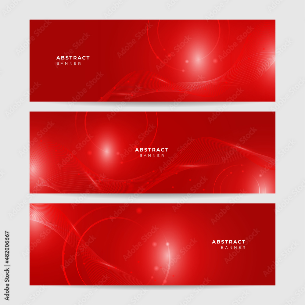 Networking neon style red wide banner design background Networking neon style red wide banner design background