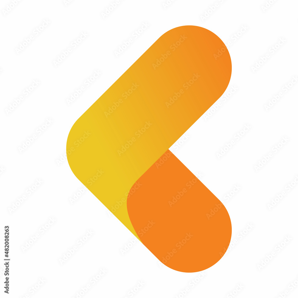 full color arrow rounded logo design full color arrow rounded logo design