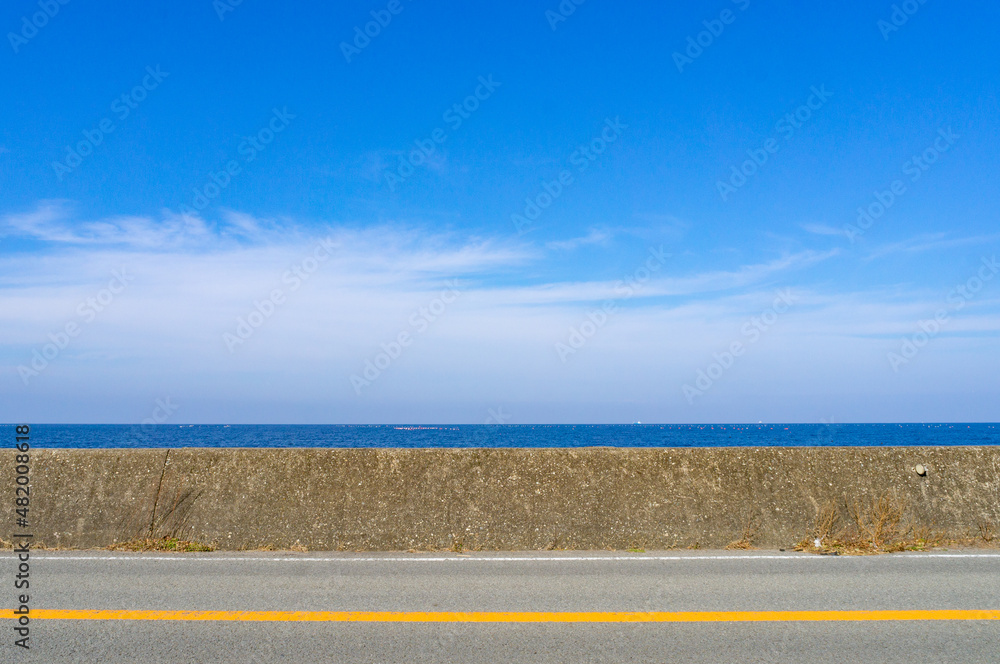 徳島の海沿い、1月に撮影