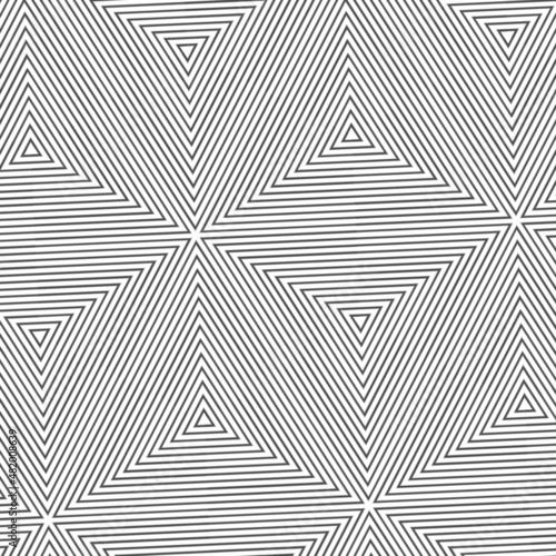 seamless geometric pattern with cubes and lines in black and white 