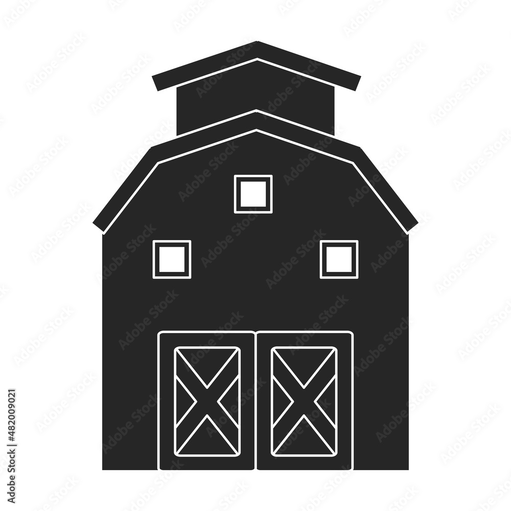 Barn vector icon.Black vector icon isolated on white background barn. Barn vector icon.Black vector icon isolated on white background barn.