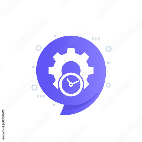 efficiency and efficient production vector icon