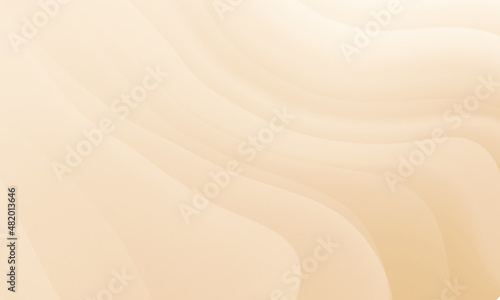 Abstract white brown creamy colors gradient with wave texture background.