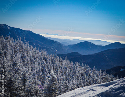 Snowy Mountain Landscape ADK High Peaks 1.21.22