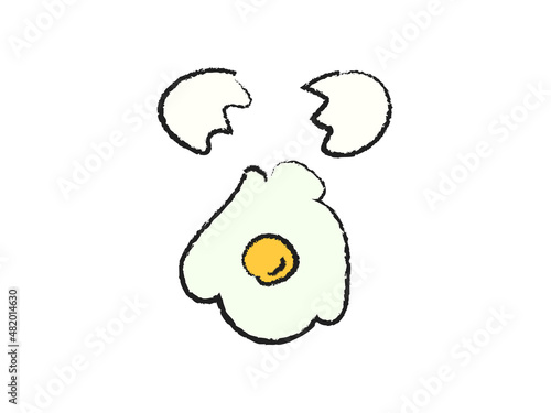 卵　たまご　手描き　イラスト