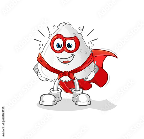 onigiri heroes vector. cartoon character