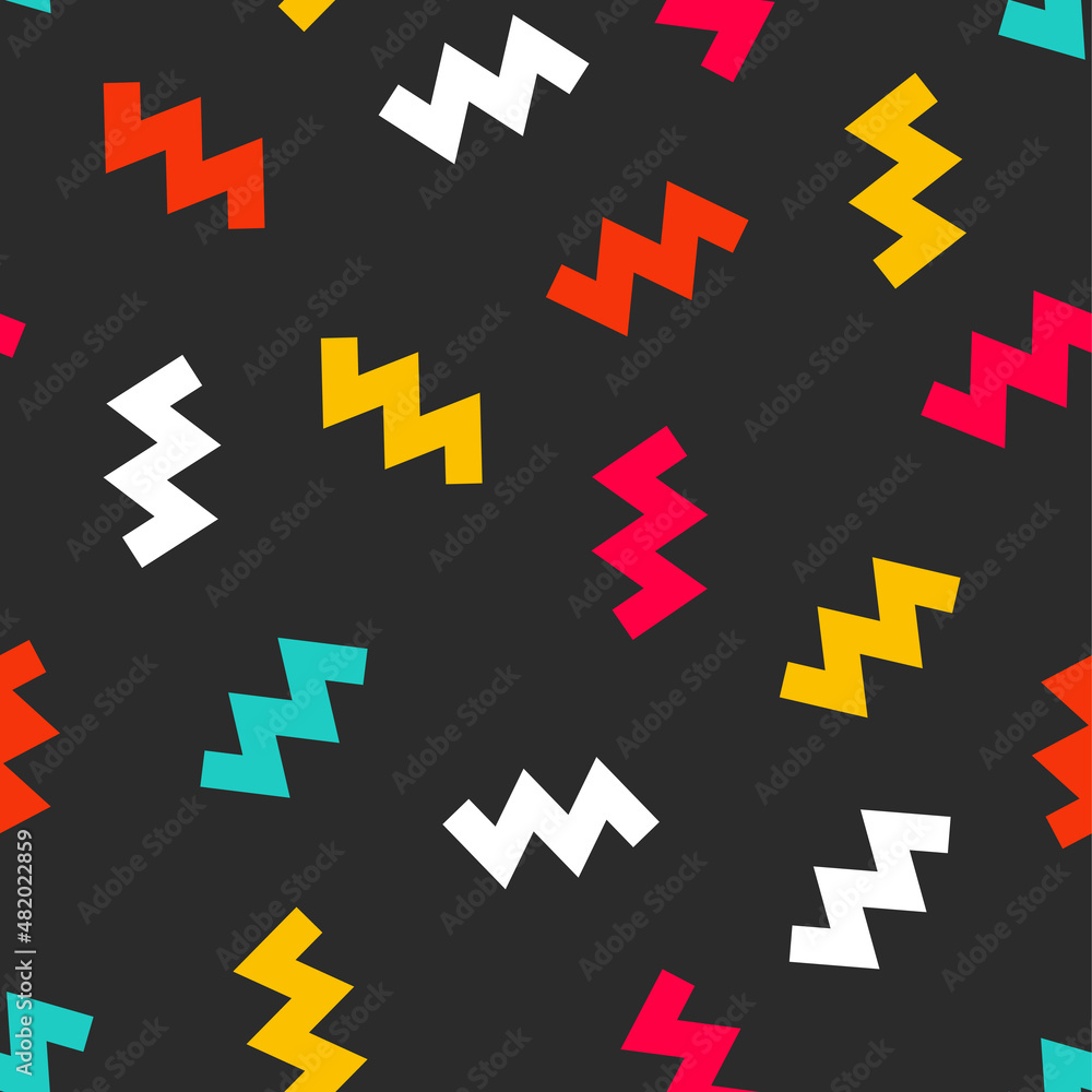 Memphis geometric seamless pattern Memphis geometric seamless pattern