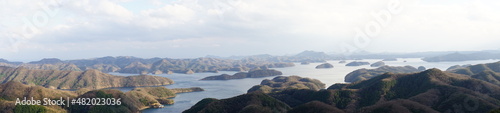 日本 長崎県 対馬 烏帽子岳展望台