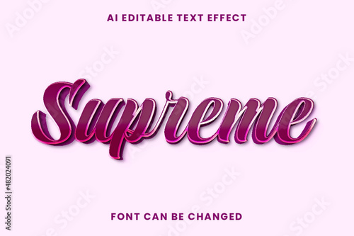 Supreme Text Effect 