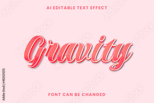Gravity Text Effect 