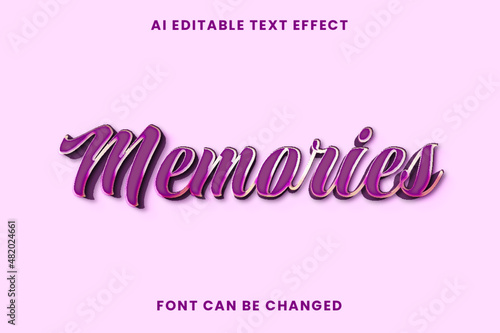 Memories Text Effect 