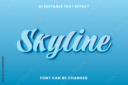 Skyline Text Effect 