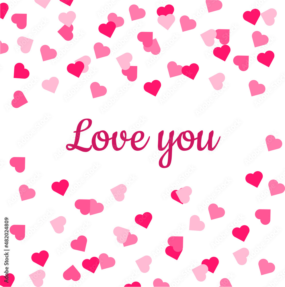 valentine's day card, love, hearts