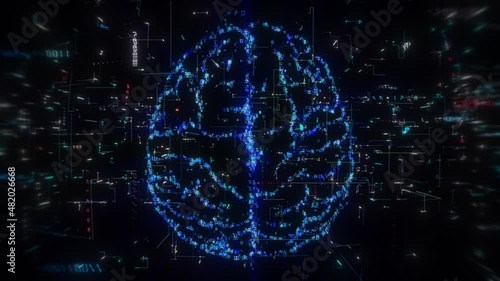 Wallpaper Mural Digital Brain Data FHD Background Loop
 Torontodigital.ca