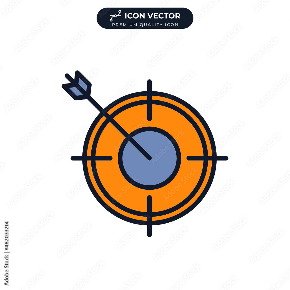 Target icon symbol template for graphic and web design collection logo vector illustration Target icon symbol template for graphic and web design collection logo vector illustration