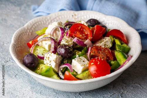 Greek salad with fresh vege...