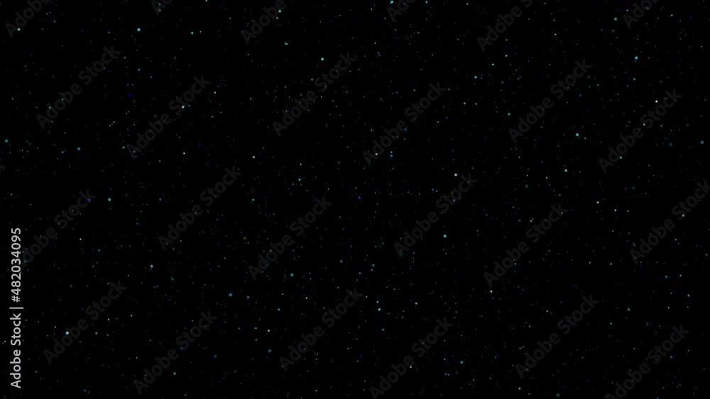 Abstract flight through stars and blue nebula in space. Exploration of the galaxy through outer space. 4k 3D. Isolated black background. Abstract flight through stars and blue nebula in space. Exploration of the galaxy through outer space. 4k 3D. Isolated black background.
