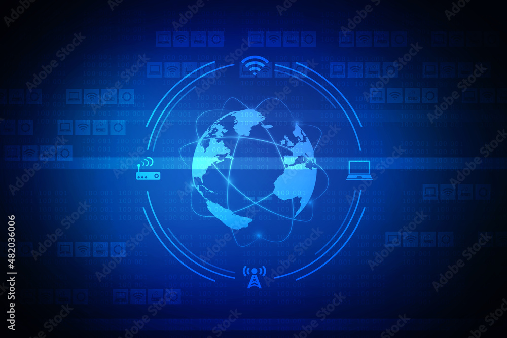 2d illustration world map abstract background 2d illustration world map abstract background