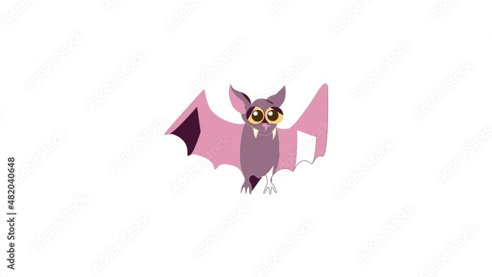 Bat icon animation best cartoon object on white background Bat icon animation best cartoon object on white background