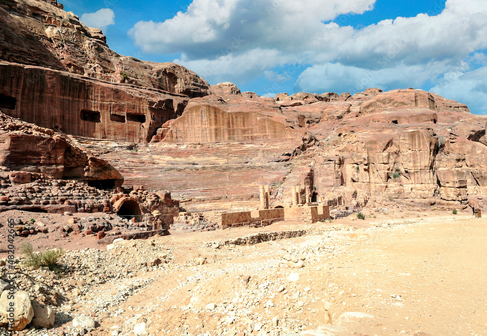 Ruins of the ancient city of Petra Ruins of the ancient city of Petra