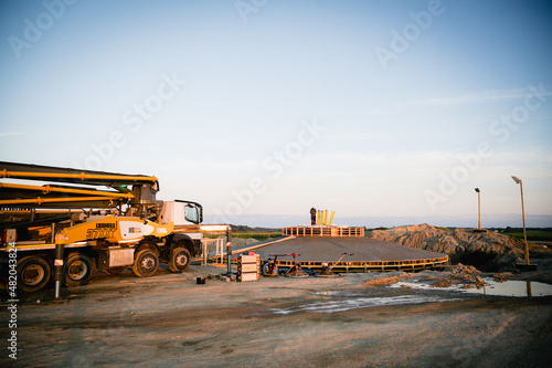 Construction of wind turbine base