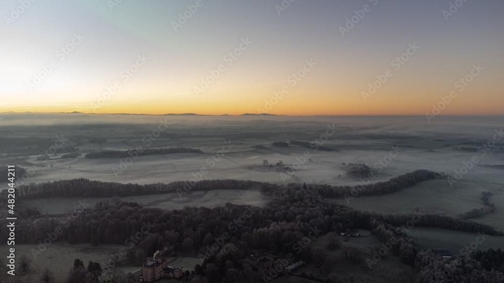 Kilmarnock drone sunrise