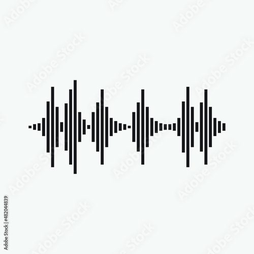 aqualizer icon, design inspiration vector template for interface and any purpose