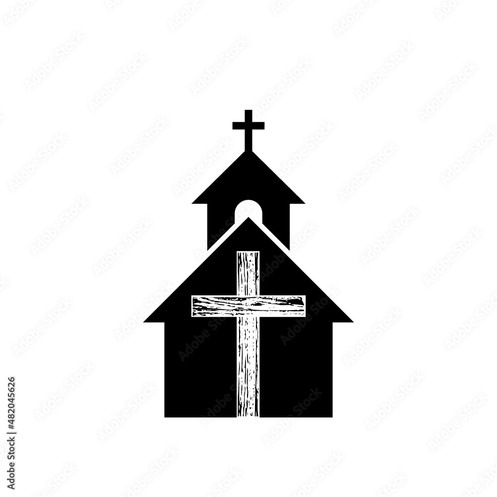 Church Logo template isolated on white background