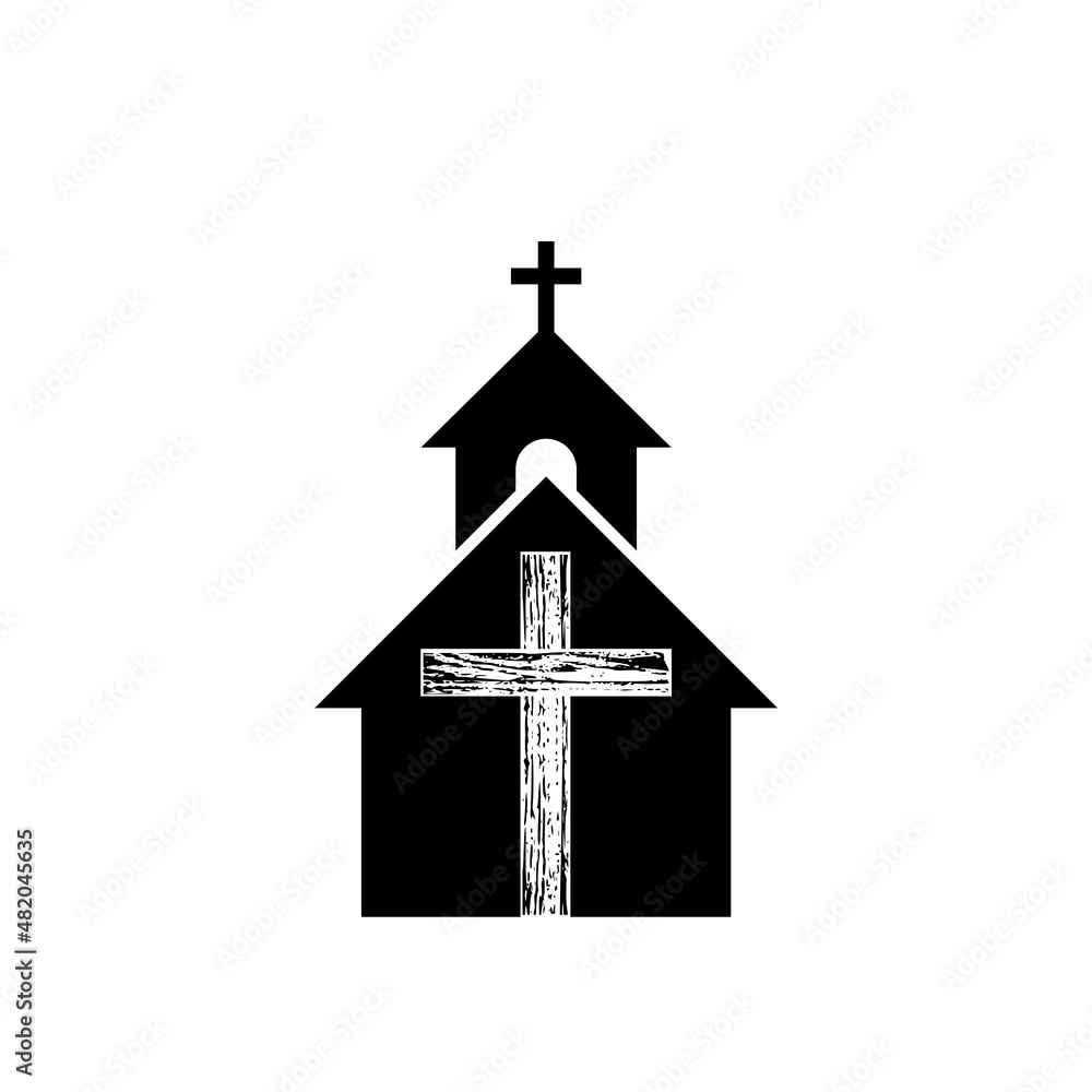 Church Logo template isolated on white background