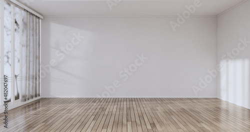 Cleaning room, Modern room empty white wall on tiles floor. 3D rendering © Interior Design