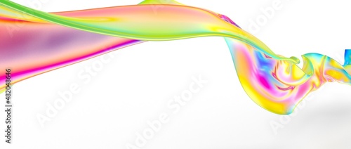Abstract rainbow light wave futuristic
