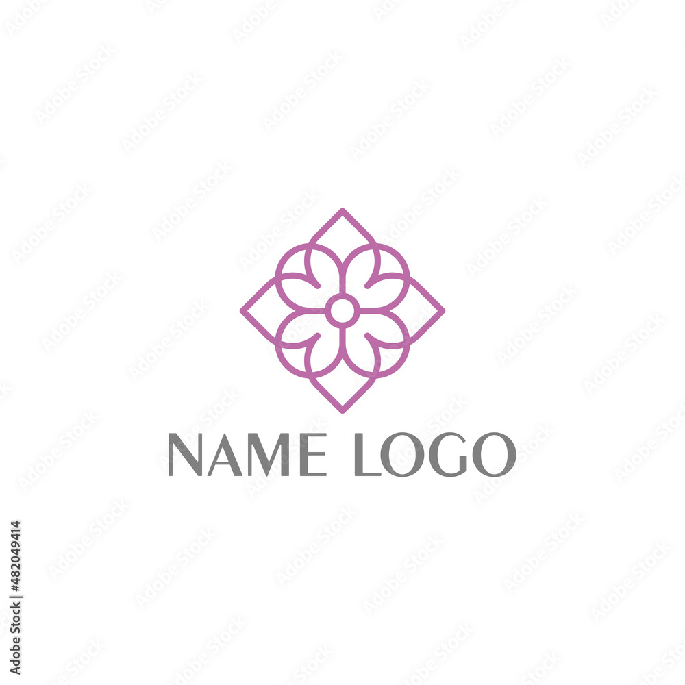 Artistic mandala luxury logo design, flower ornament design Artistic mandala luxury logo design, flower ornament design