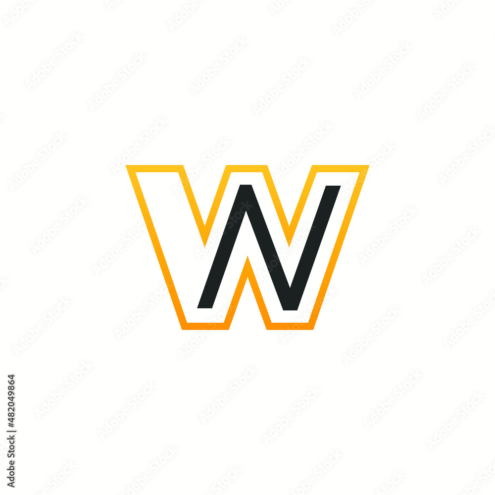 letter WN logo, vector template, illustration, business, app, monogram, symbol, icon, sign, professional, minimalist, w, n letter WN logo, vector template, illustration, business, app, monogram, symbol, icon, sign, professional, minimalist, w, n