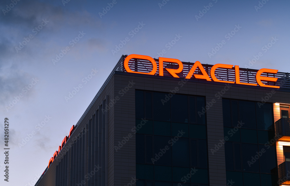 Bucharest, Romania - 2022: Bucharest by night. Headquarters office ...