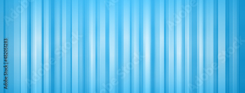 Abstract stripy background of bright vertical stripes of different widths in light blue colors
