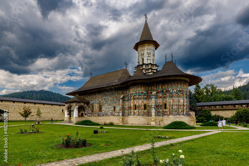 The orthodox monastery of Sucevita in Romania