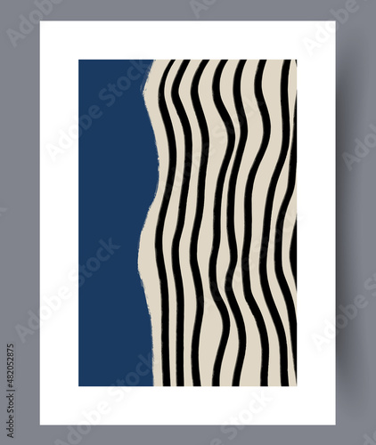 Scandinavian abstract vector prin