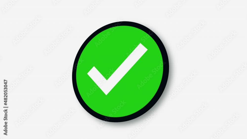 Approval Sign, Common 3D Element Of Check Mark In Green Circle Shape Approval Sign, Common 3D Element Of Check Mark In Green Circle Shape