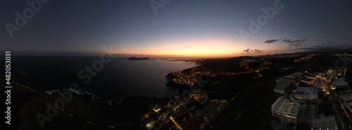 sunset over the sea