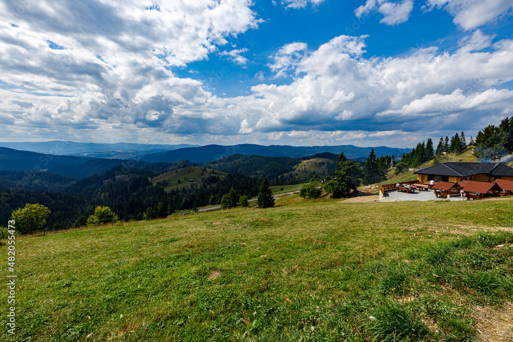 The landscape of the Bucovina in Romania The landscape of the Bucovina in Romania