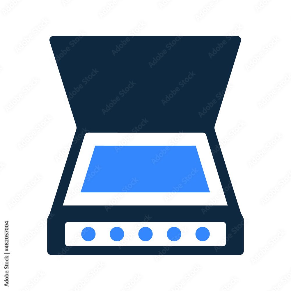 Scan, scanner icon. Simple editable vector design isolated on a white background. Scan, scanner icon. Simple editable vector design isolated on a white background.