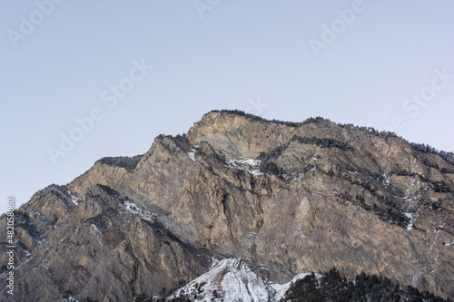 alps in the snow