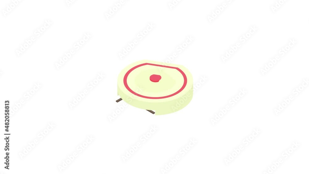 Electric portable stove icon animation best cartoon object on white background Electric portable stove icon animation best cartoon object on white background