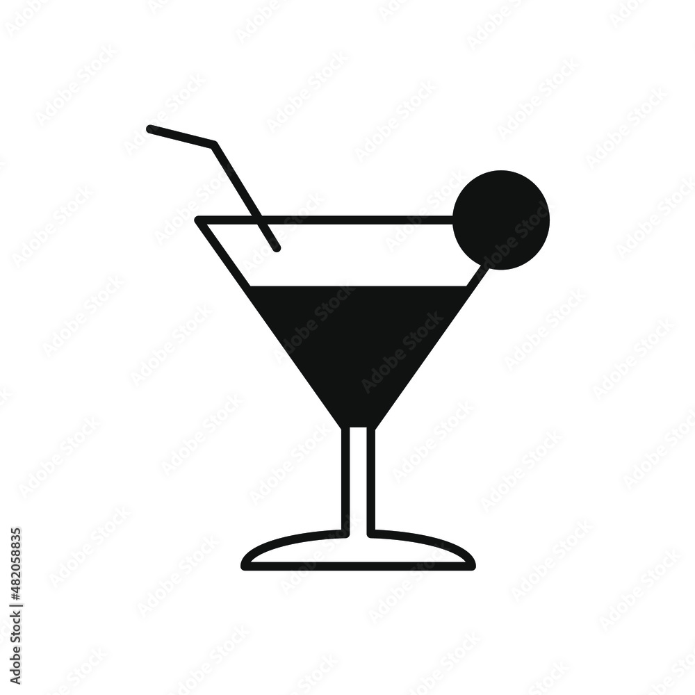 cocktail icons symbol vector elements for infographic web cocktail icons symbol vector elements for infographic web