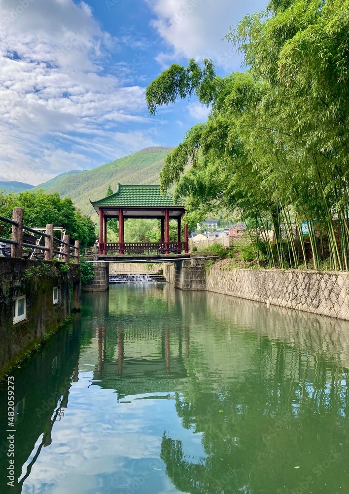 Fototapeta premium pavilion, bridge, China