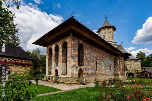 Fényképezés The orthodox monastery of Moldovita in Romania