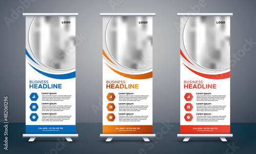 Corporate roll-up banner, Retractable banner design