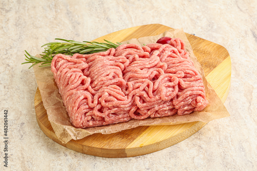 Raw beef minced meat for cooking Raw beef minced meat for cooking