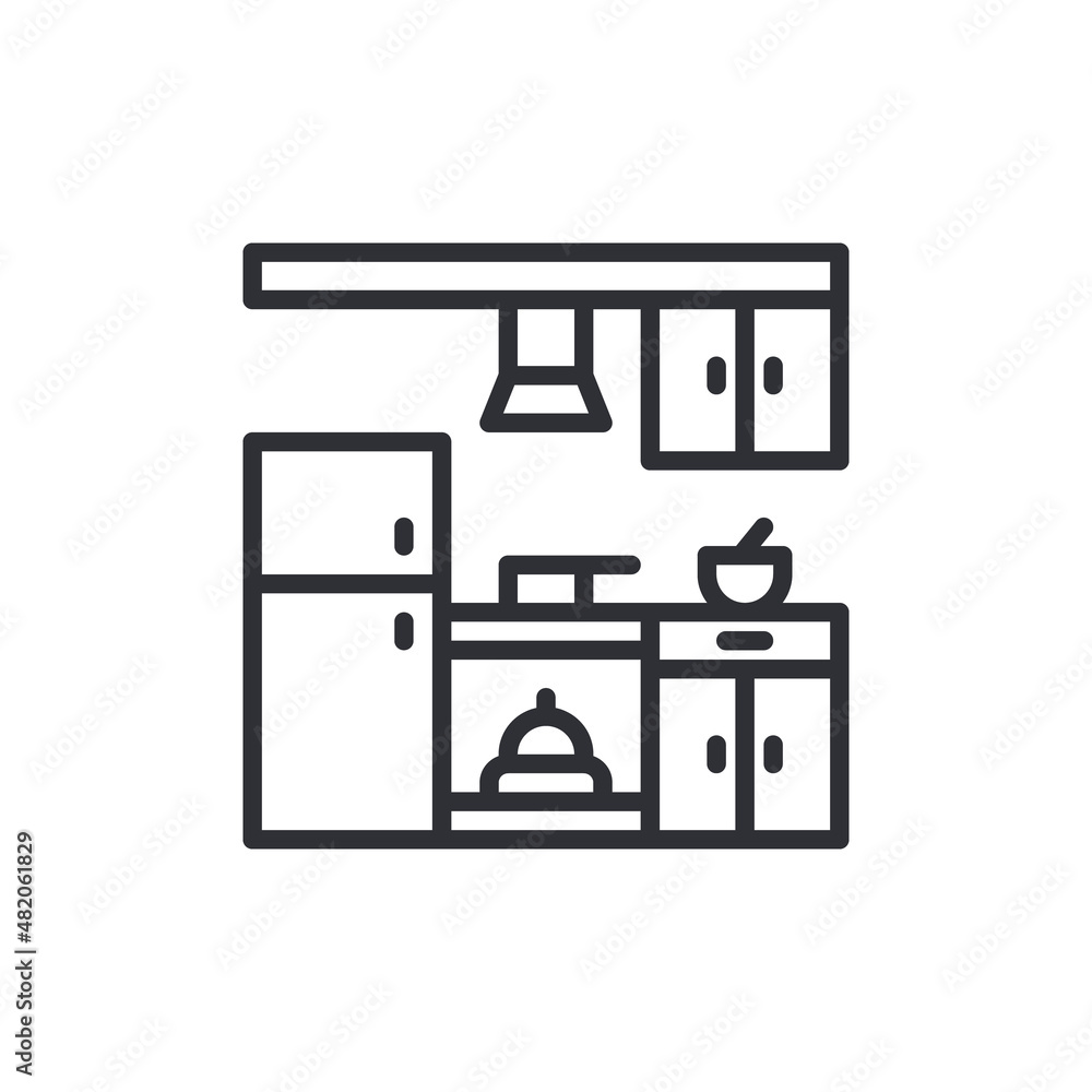 kitchen cabinet icon. isolated kitchen cabinet icon vector illustration from kitchen collection. editable sing symbol can be use for web site and mobile app kitchen cabinet icon. isolated kitchen cabinet icon vector illustration from kitchen collection. editable sing symbol can be use for web site and mobile app